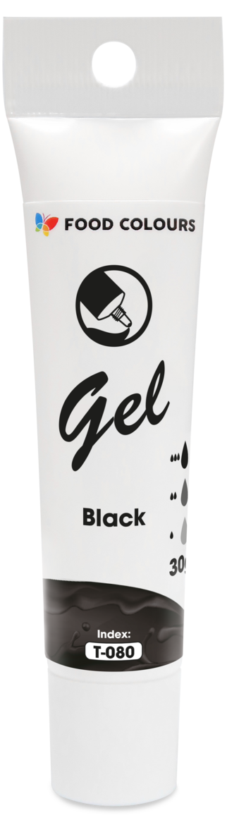 Melna želejveida krāsviela tūbiņā 30g